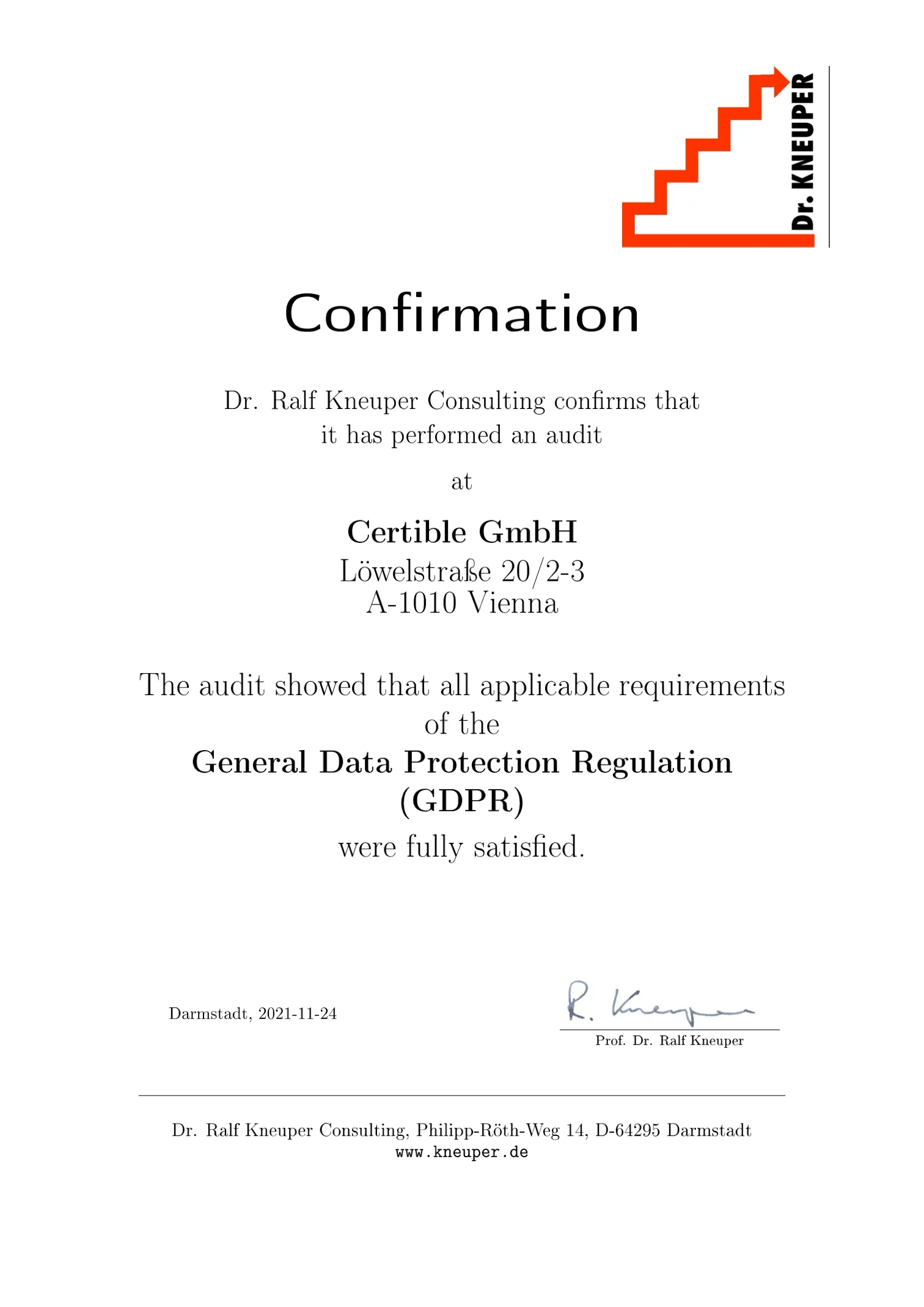 Logo Privacy and Data Protection