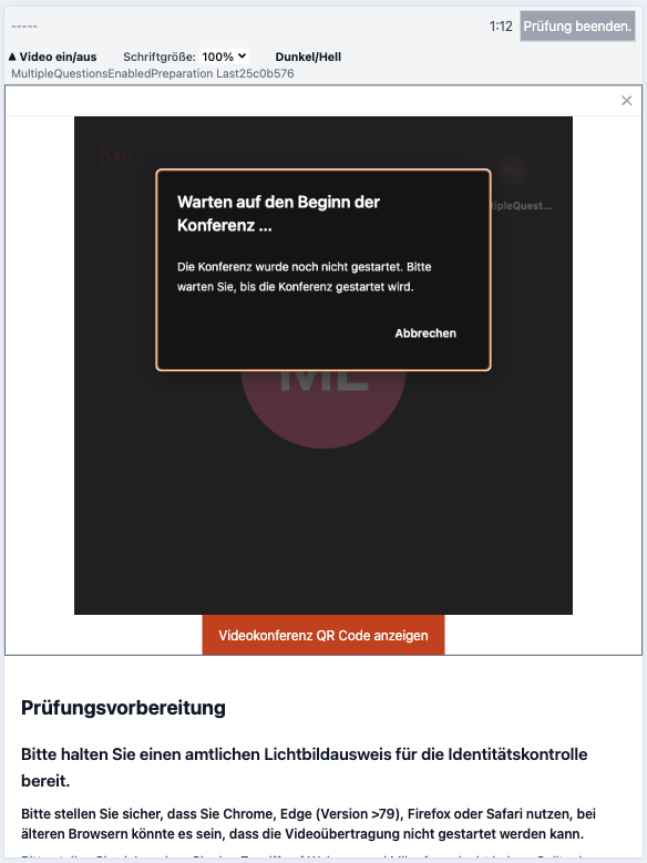 Empfangsseite